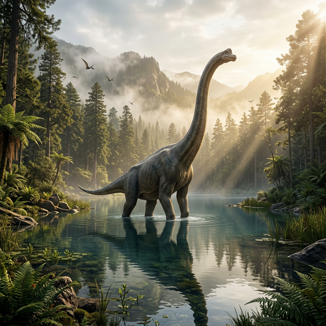 Brachiosaurus na Água