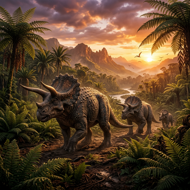 Manada de Triceratops